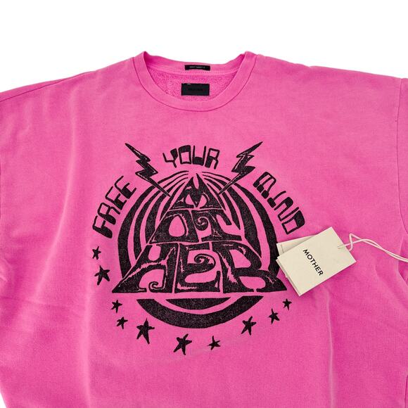 MOTHER The Drop Square Sweatshirt Mind Your Mother S - Picture 6 of 13